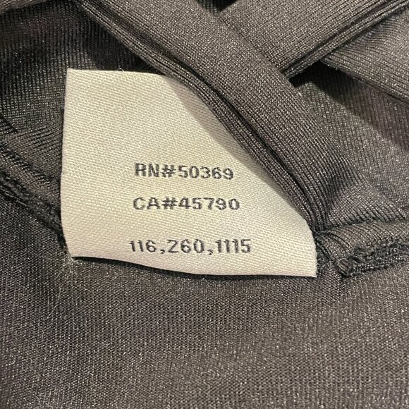 (NWT) DANSKIN Leotard 3/4 Sleeve Lattice Back, Black - L 12/14 - Picture 7 of 10